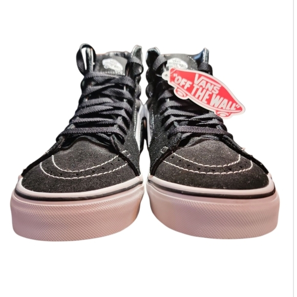 NWT VANS SK8-HI Bandana Black Suede Canvas Skate Shoes Men's Size 9.5 Women's 11 - Picture 4 of 14